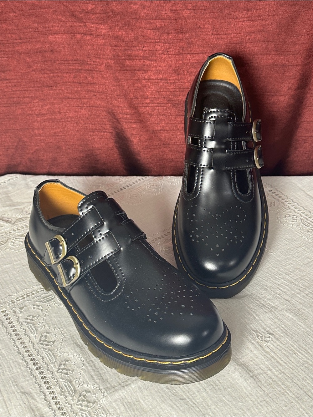Dr. Martens 8065 Mary Jane Black patent Leather Size 41 🖤
